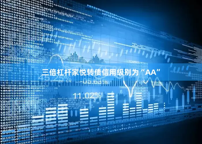 三倍杠杆家悦转债信用级别为“AA”